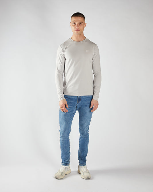 Basic Nilo Ls Tee Distant Grey