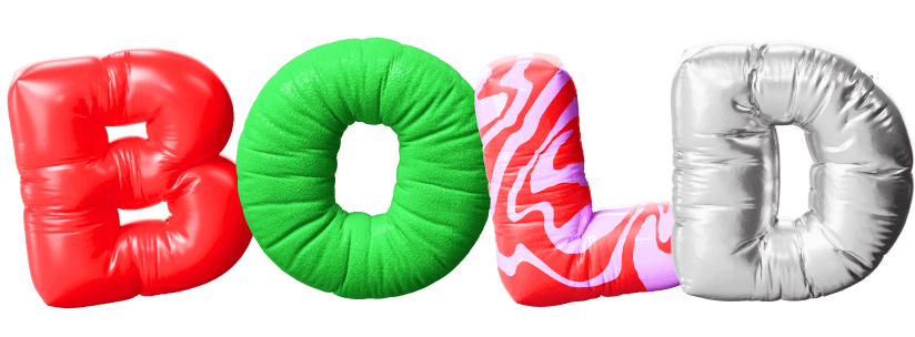 stylish inflatable 3d alphabet