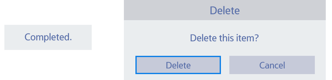 Figure 4-25. Examples of action feedback
