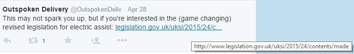 Tweet about policies