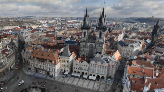 A thumbnail image of a detail of the city of Prague