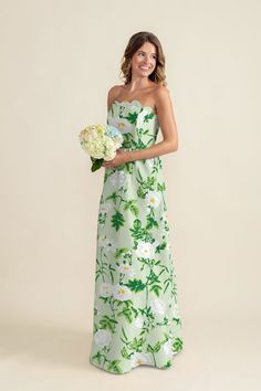 Hayes Floor-Length Scalloped Bridesmaid Dress | 40+ Colors in 2025 | Prom dress inspiration, Green bridesmaid dresses, Bridesmaid dresses