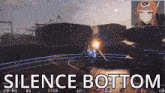 a screenshot of a video game with the words " silence bottom "