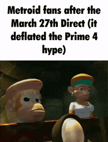 a meme about metroid fans after march 27th direct