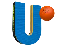 a blue letter u that says koolstrasse agency on it