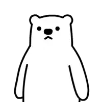 a black and white drawing of a teddy bear holding his arm .