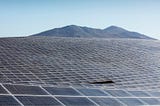 Utility scale solar site in Chile