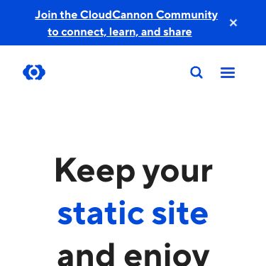 Screenshot of https://cloudcannon.com/