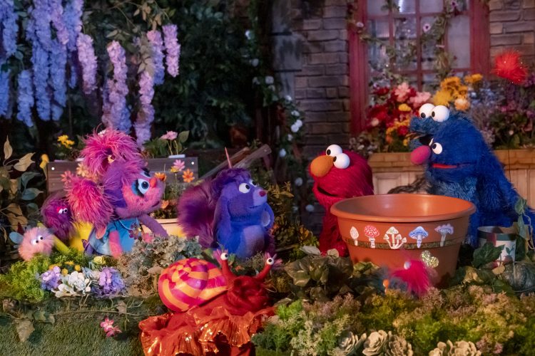 Abby, Elmo and the magical beasties.