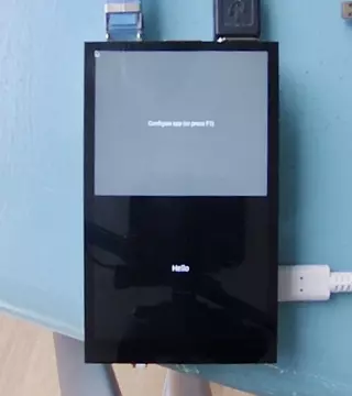 A short animation of Dave's finger messing around with the Kivy widgets demo (and interface remarkably reminiscent of Android 4) on the Hyperpixel's touchscreen