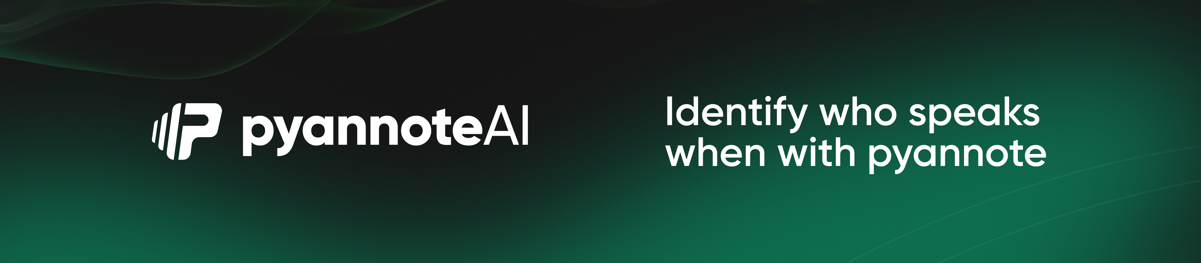 Identify who speaks when with pyannote